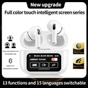 White New A9 Pro Apple Airpods Ancenc Zhongkelqnxun Noise Reduction Touch Control Bluetooth 5.4 Wireless Earbuds - 2