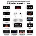 White New A9 Pro Apple Airpods Ancenc Zhongkelqnxun Noise Reduction Touch Control Bluetooth 5.4 Wireless Earbuds - 4