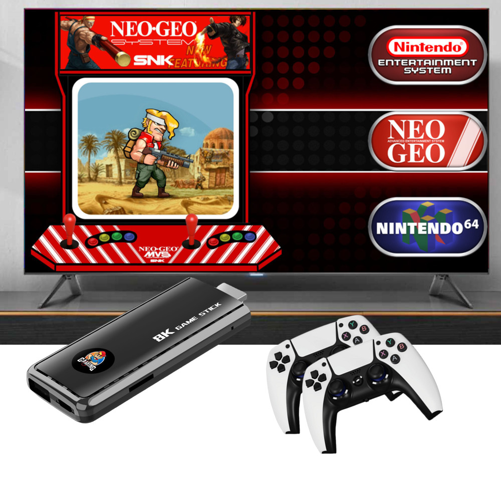 X6 64gb Classic 8k Hd Tv 40000+ Games With Console Wireless 2.4g Games Stick - 2