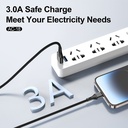 Aspor Ac-18 Usb To Type-c 3a Super Fast Charging Nylon Braided Cable 1m - 2