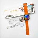 X8 Ultra Smartwatch 49mm With Bluetooth Calling With Wearfit Pro App Orange - 4