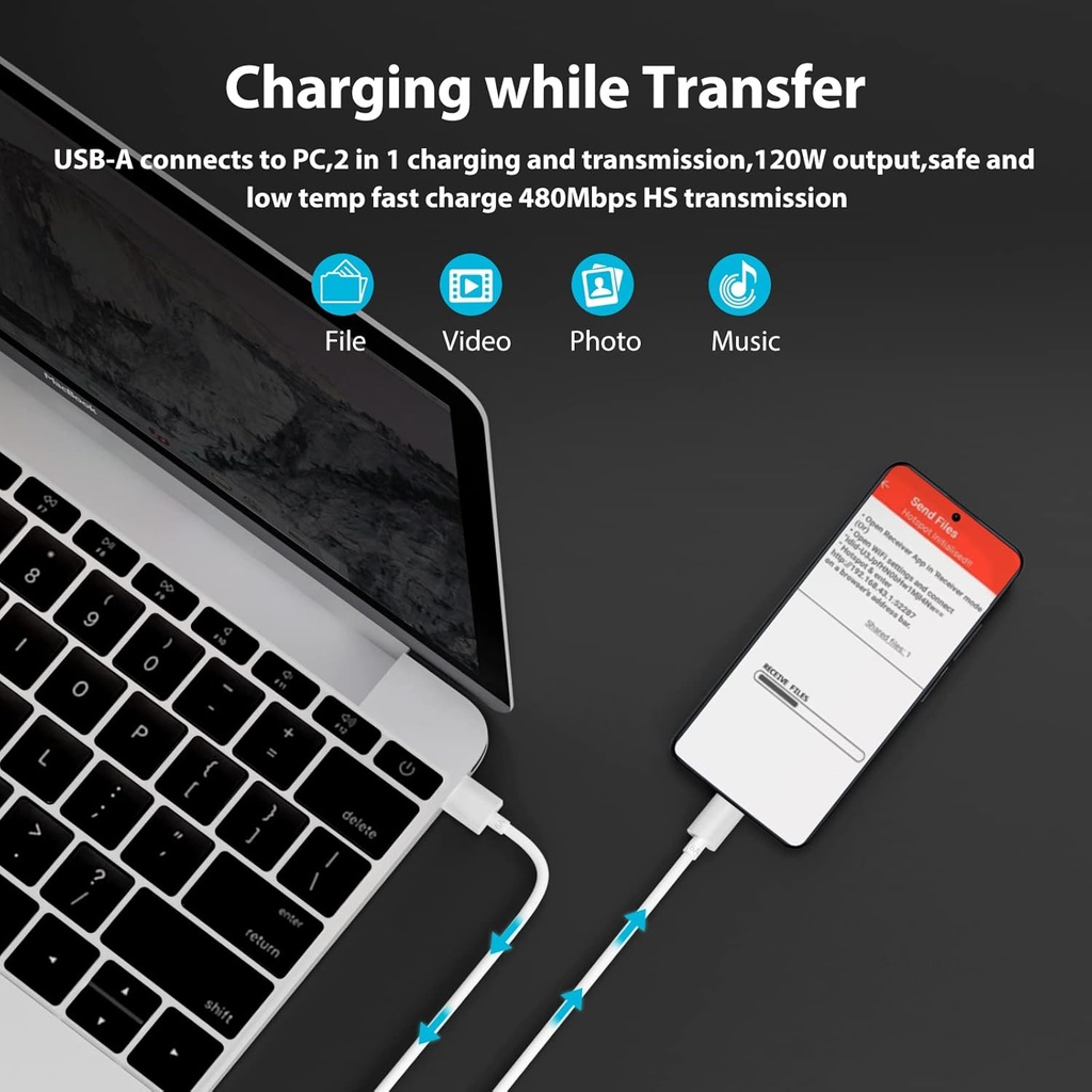 Xiaomi 120w Eu Plug Qc3.0 Fast Quick Turbo Charger With Cable - 3