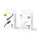 Aspor Ac-18 Usb To Type-c 3a Super Fast Charging Nylon Braided Cable 1m - 4