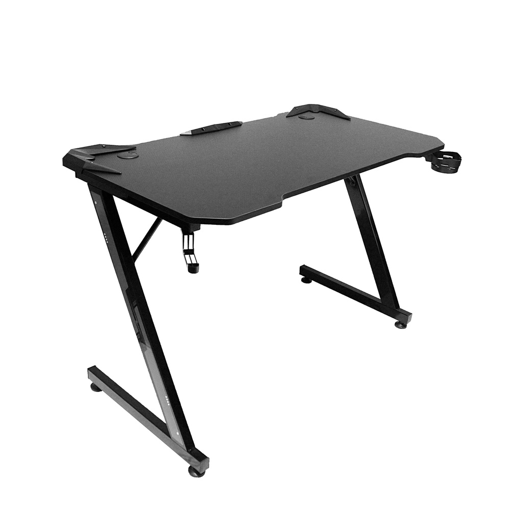 Xtrike Me Dk-02 Ergonomic Computer Desk With Headphone Hook And Cup Holder Z-shaped Legs Black - 4