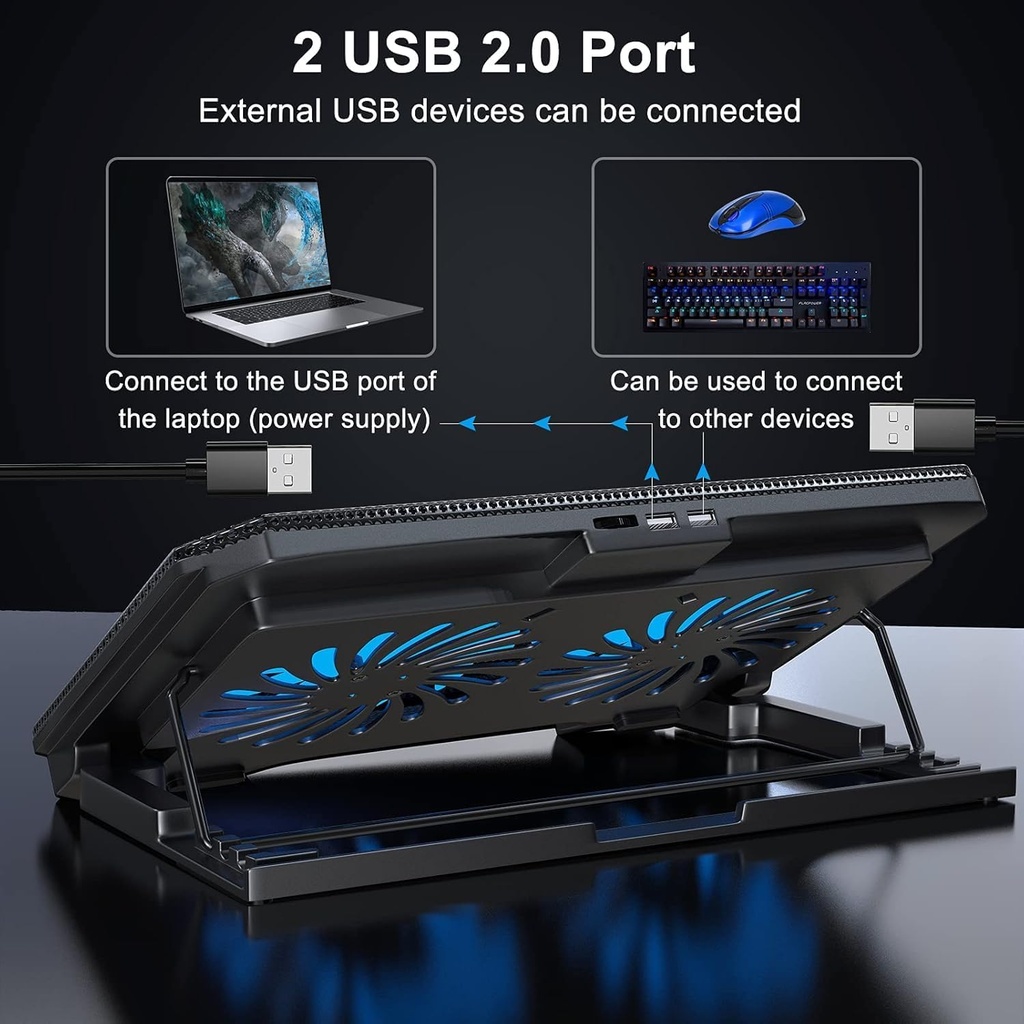 Xtrike Me Fn818 Laptop Cooling Pad - 3