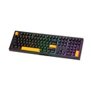 Xtrike Me Kb-512 Bk 108 Key Wired Mechanical Feel Usb-c Keyboard Black - 4