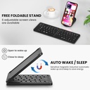 B023 11 Inch Foldable & Rechargeable Bluetooth Keyboard - 2