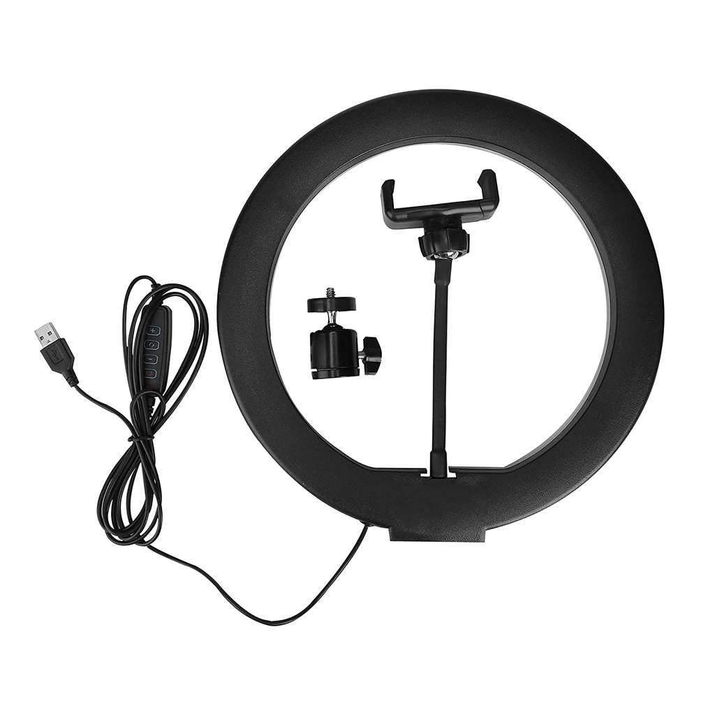 26cm Led Studio Camera Ring Light Photography With Mobile Holder - 3