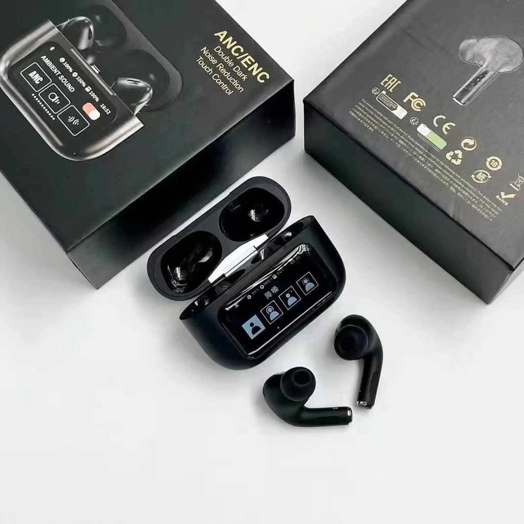 Black New A9 Pro Apple Airpods Ancenc Zhongkelqnxun Touch Control Bt 5.4 Earbuds - 4