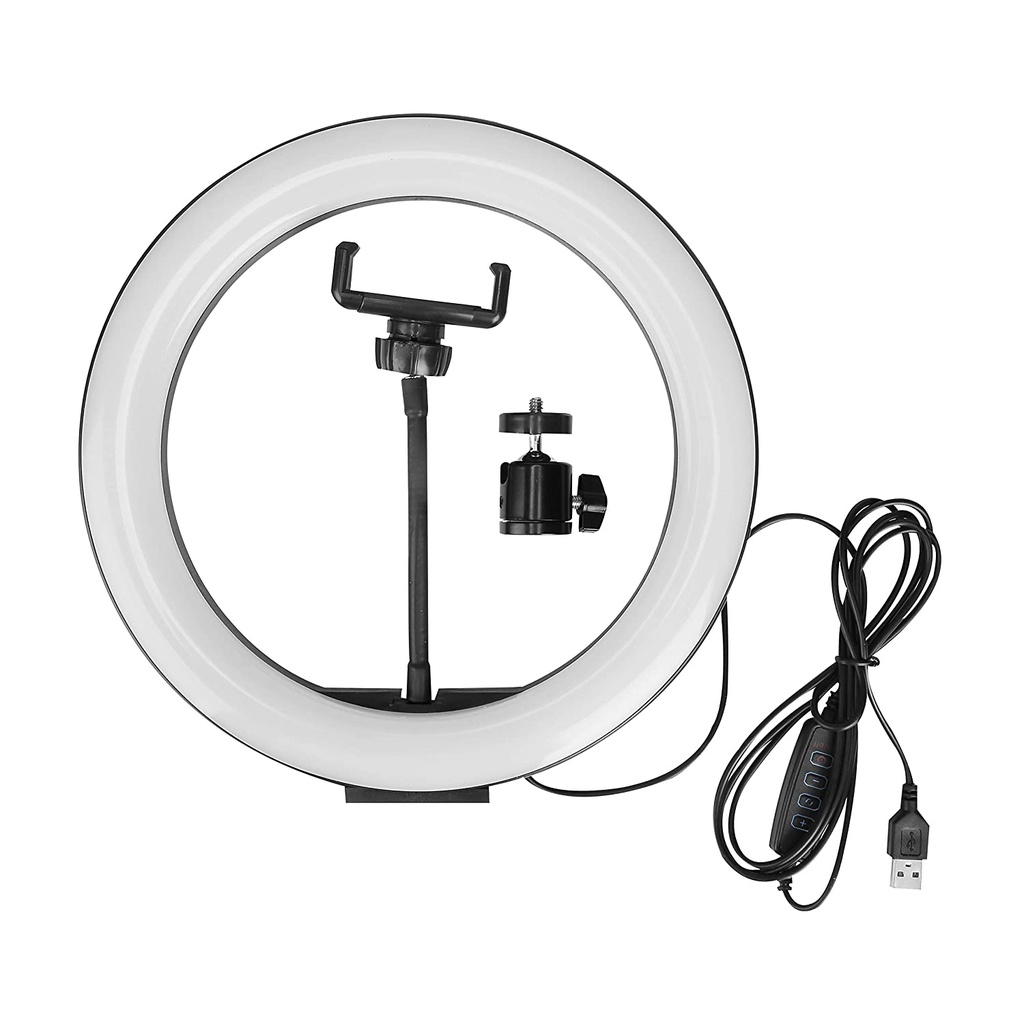 26cm Led Studio Camera Ring Light Photography With Mobile Holder - 4