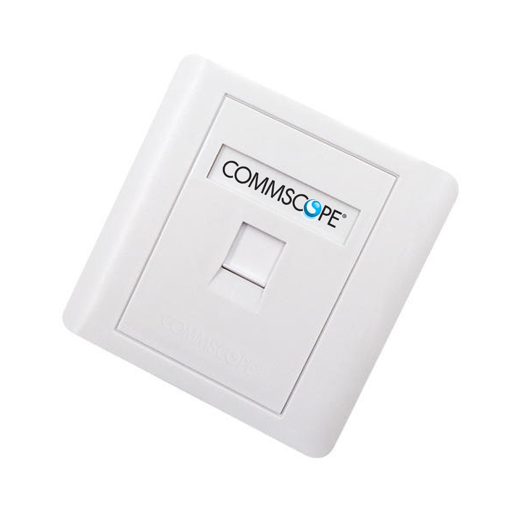 Commscope 1 Port Cat6 Face Plate Netwotking Socket - 2