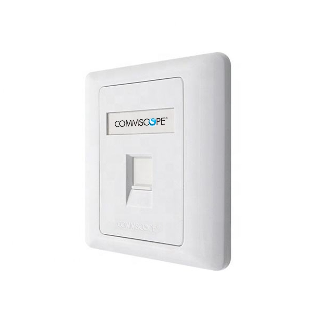 Commscope 1 Port Cat6 Face Plate Netwotking Socket - 3