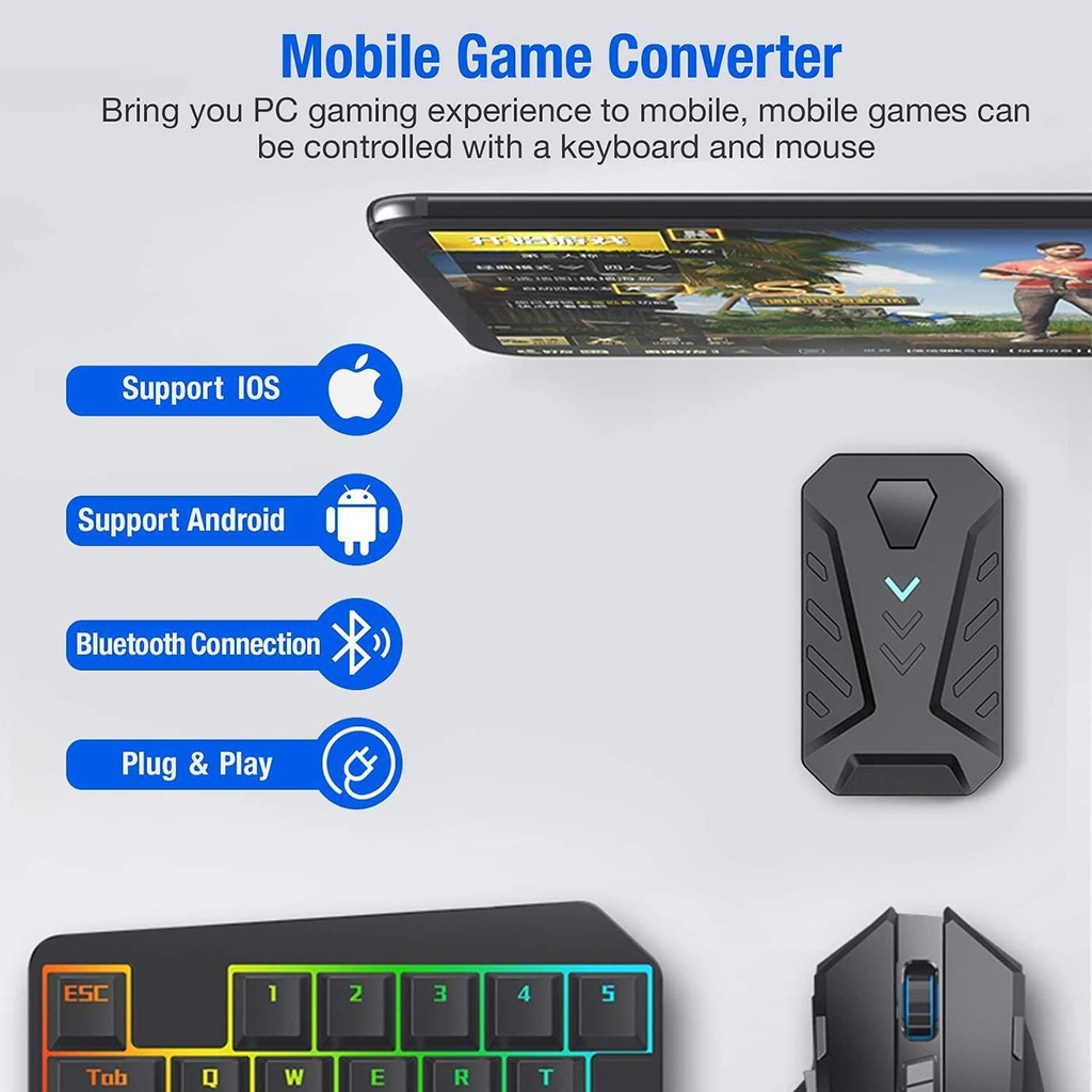Gaming Wireless Bluetooth 5 In 1 Combo Keyboard And Mouse - 2