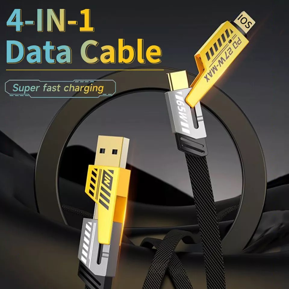4 In 1 Multi Usb Pd Charging Cable (type-c To C, C To Lightning, Usb To C, Usb To Lightning) - 3