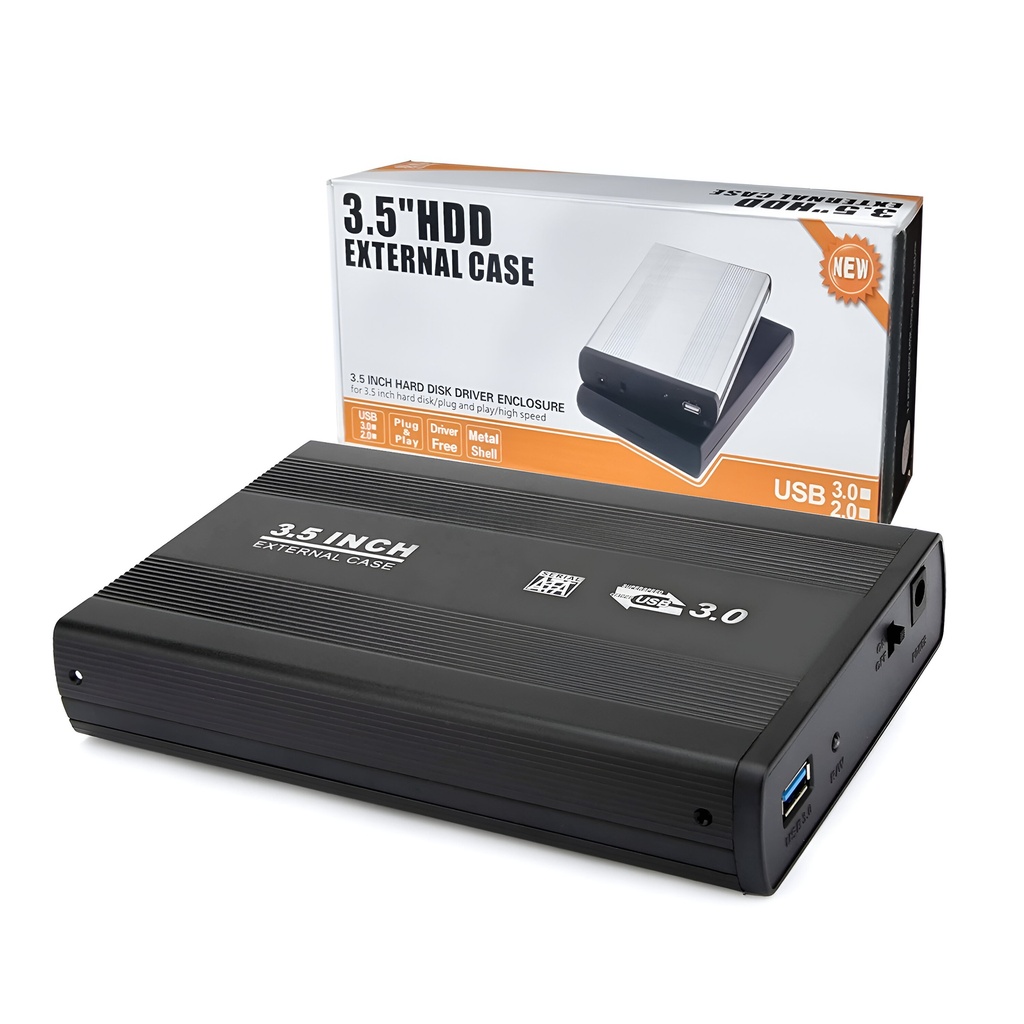 Hdd Case 3.5 Inch Sata Hard Disk Metal Body 3.0 - 4