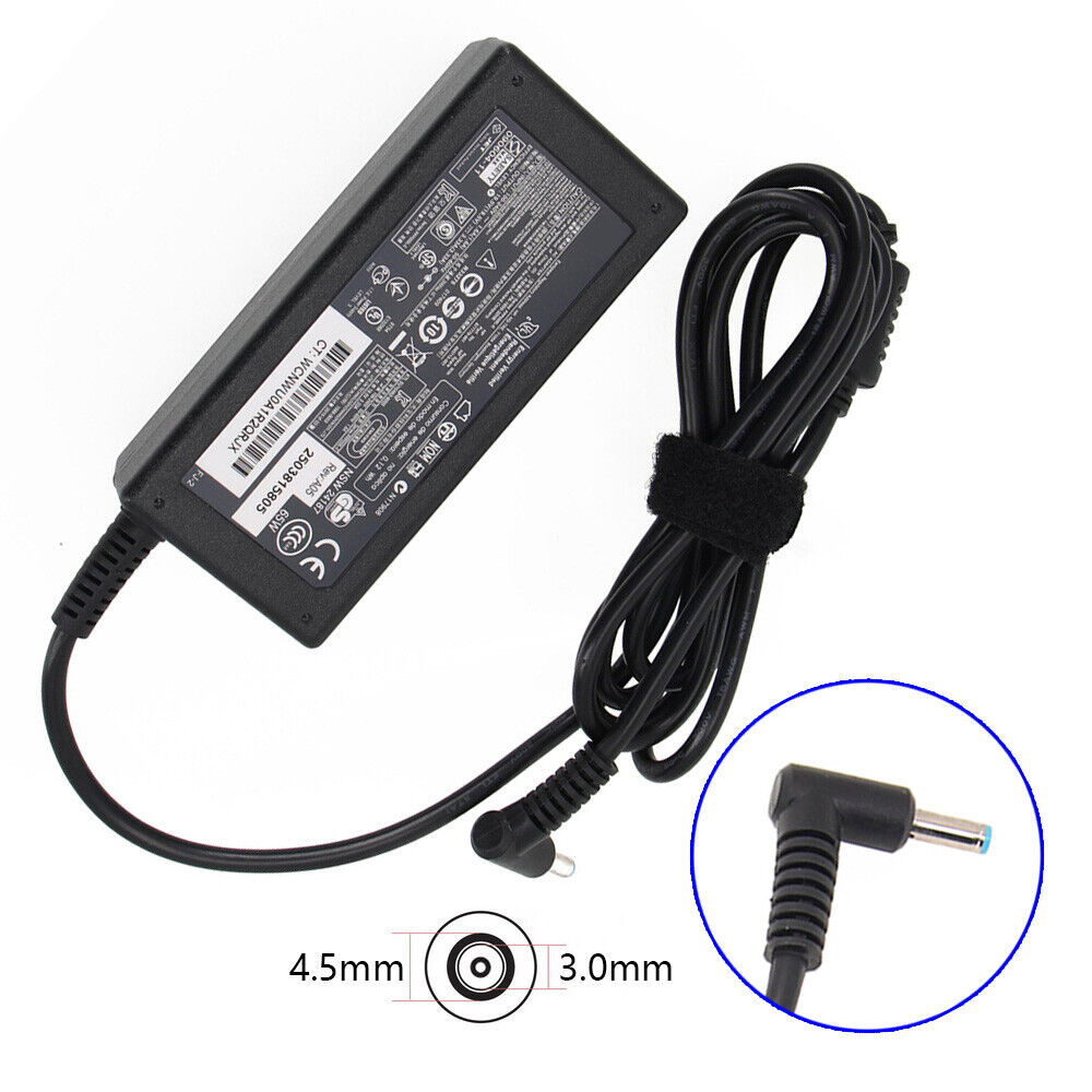 Hp Pavillion Blue Pin Laptop Charger 19.5v 3.33a 65w (pin Size 4.53.0) - 2