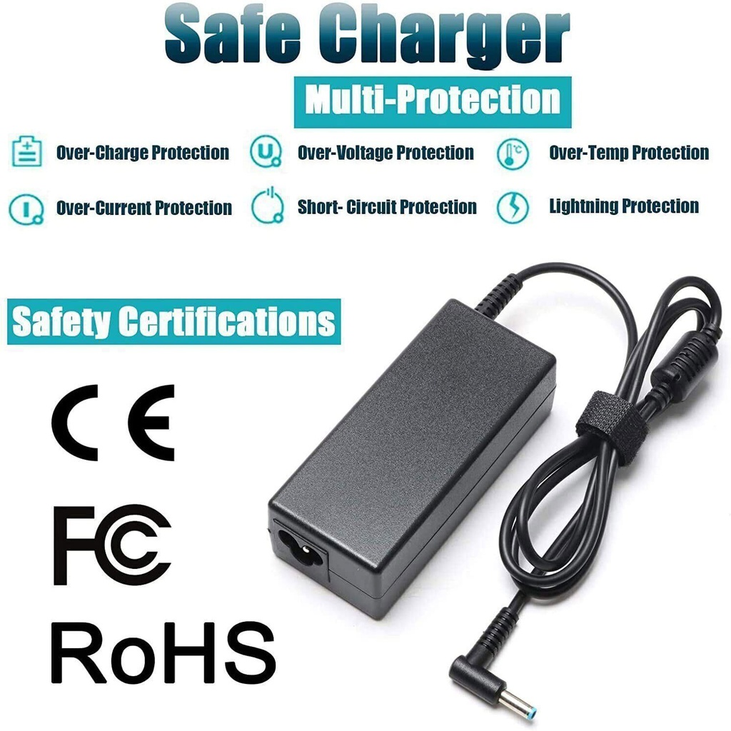 Hp Pavillion Blue Pin Laptop Charger 19.5v 3.33a 65w (pin Size 4.53.0) - 4