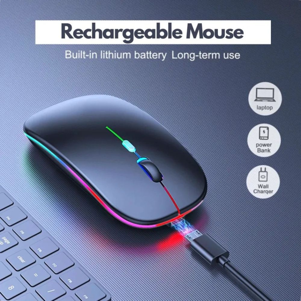 Hp W10 Wireless Rgb Bluetooth, Wireless, Rechargeable Slim Mouse - 2