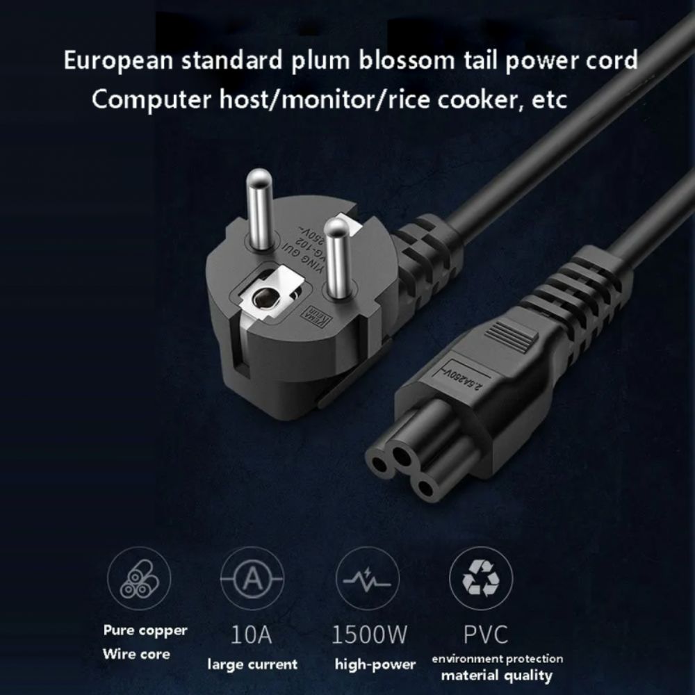Imported Power Cable For Laptop 1.5m - 2