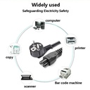Imported Power Cable For Laptop 1.5m - 4