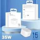 Iphone 15 Pro Max 3 Pin (uk Pin) 35w Usb-c Power Adapter (without Packing) - 3
