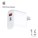 Iphone 16 Pro Max 50w Power Adapter With 3 Ports ( Usb-a Usb-c Or Lightning ) - 4