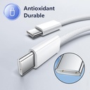 Iphone 17 Pro Max 60w Type C To C Pd Fast Charging Nylon Cable (1m) - 3