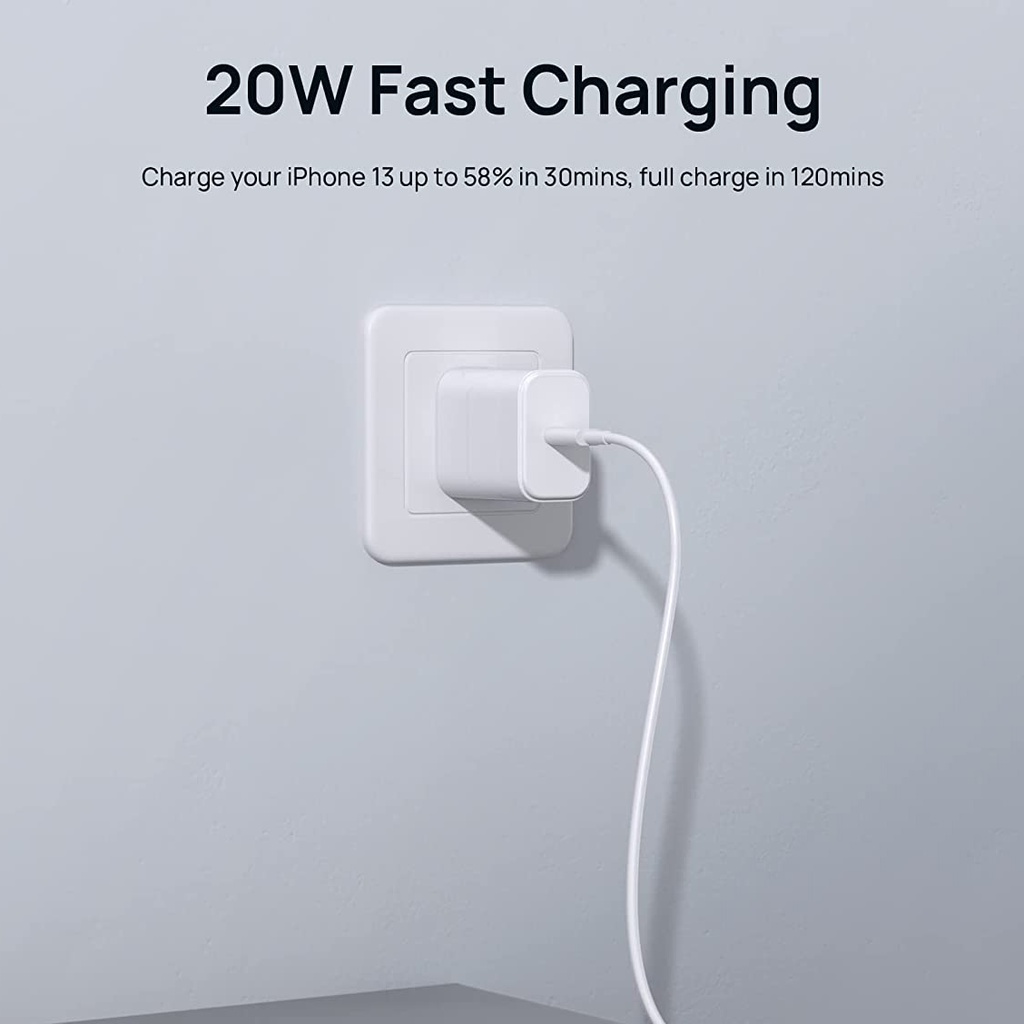 Iphone Usb-c Pd 20w Power Adapter Charger 2 Pin (usa Pin) - 2