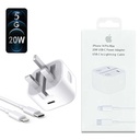 Iphone Usb-c Pd 20w Power Adapter Charger 3 Pin Uk Pin) With Cable - 4