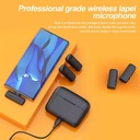 J13 Type C Dual Wireless Lavalier Microphone With Charging Case Video Recording Mic - 3