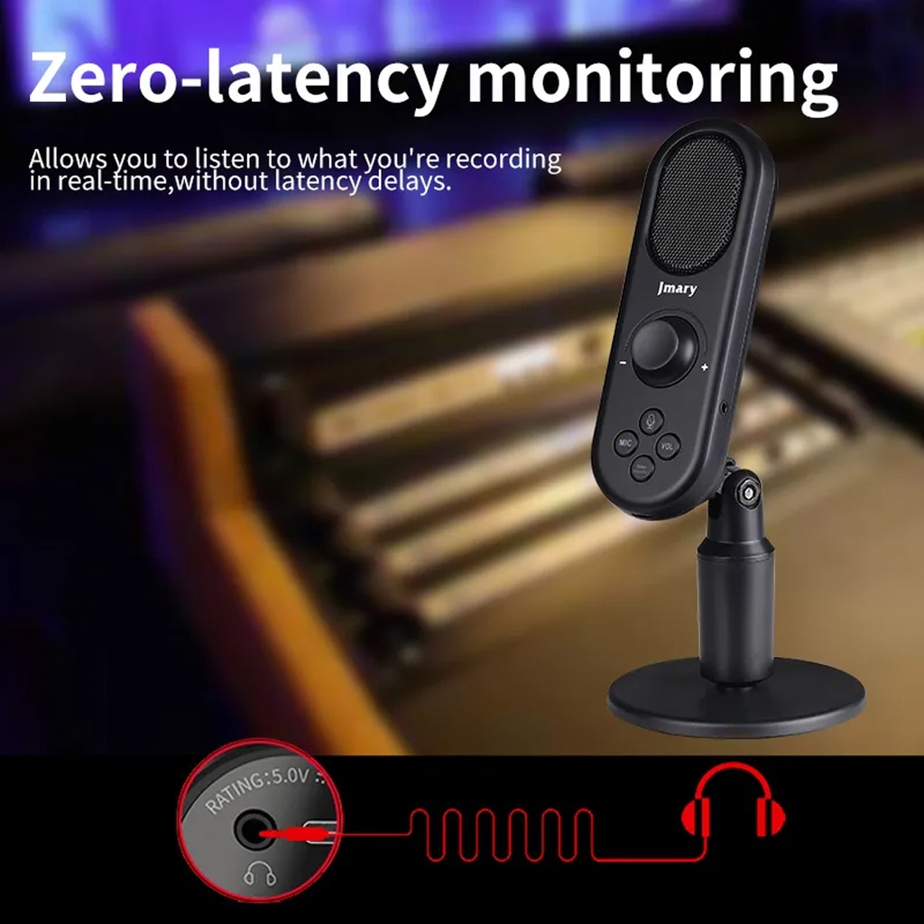 Jmary Mc-pw7 Professional Usb Microphone With Noise Reduction - 2