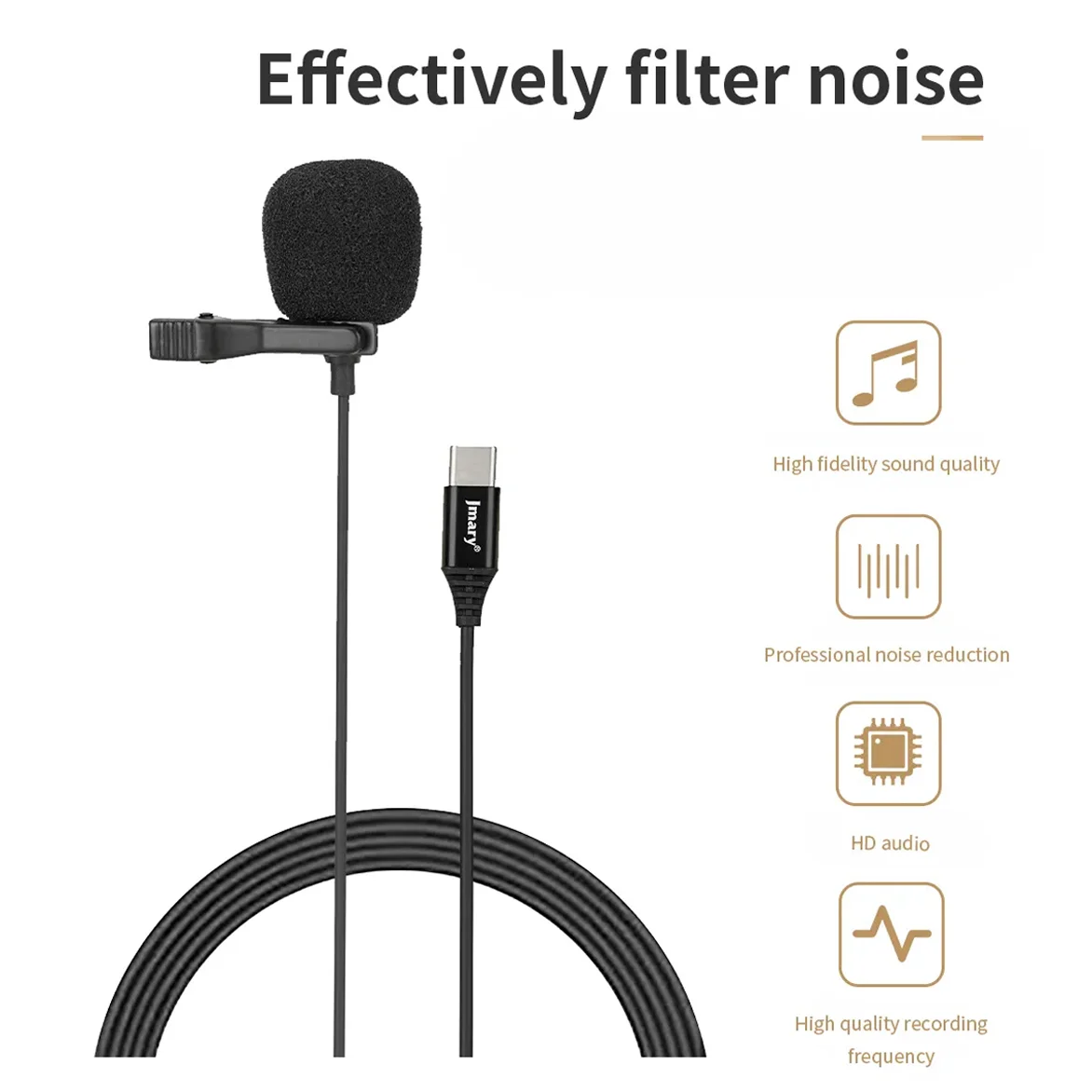 Jmary Mc-r2 Type-c Lavalier Microphone - 4
