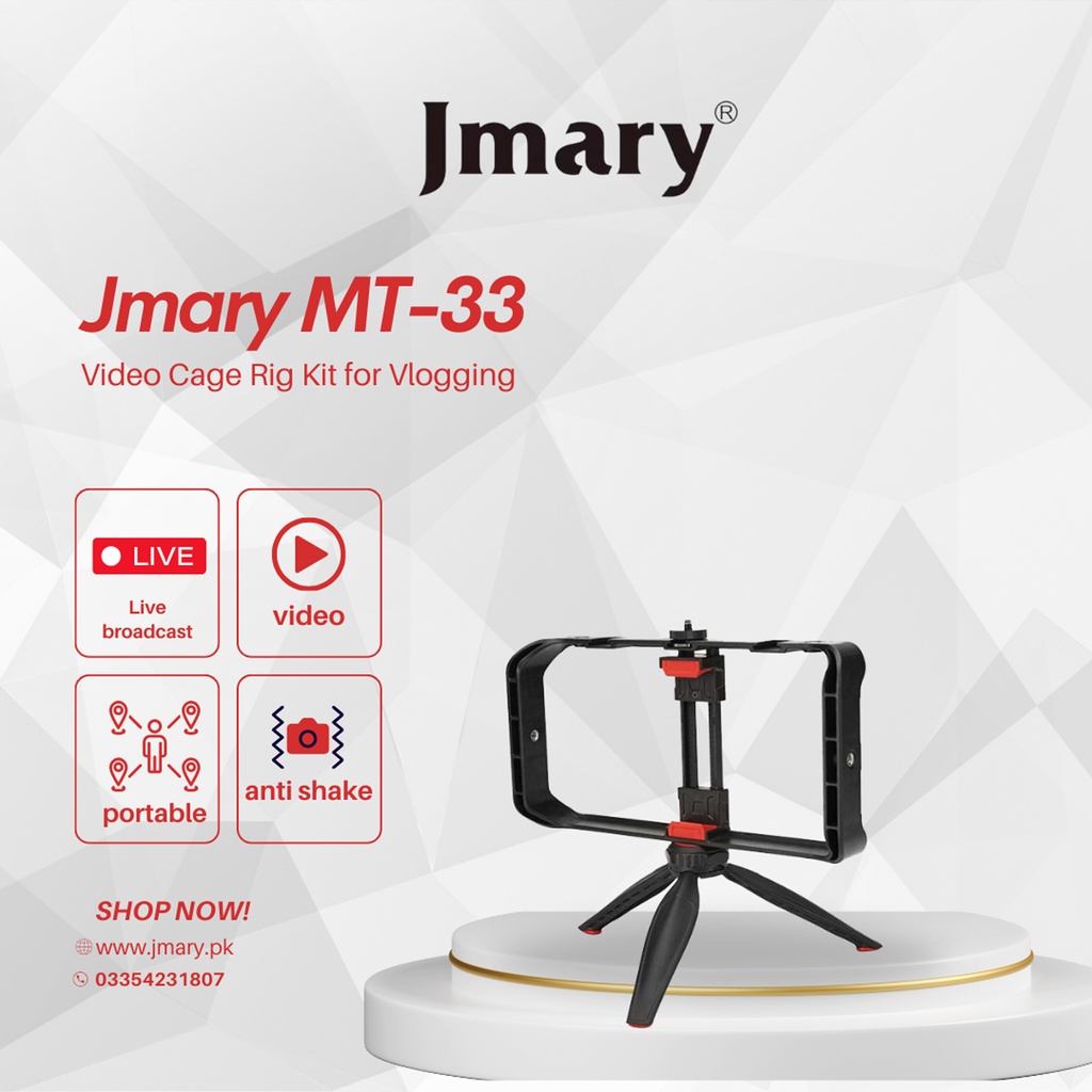 Jmary Mt-33 Video Cage Rig Kit For Vlogging - 2