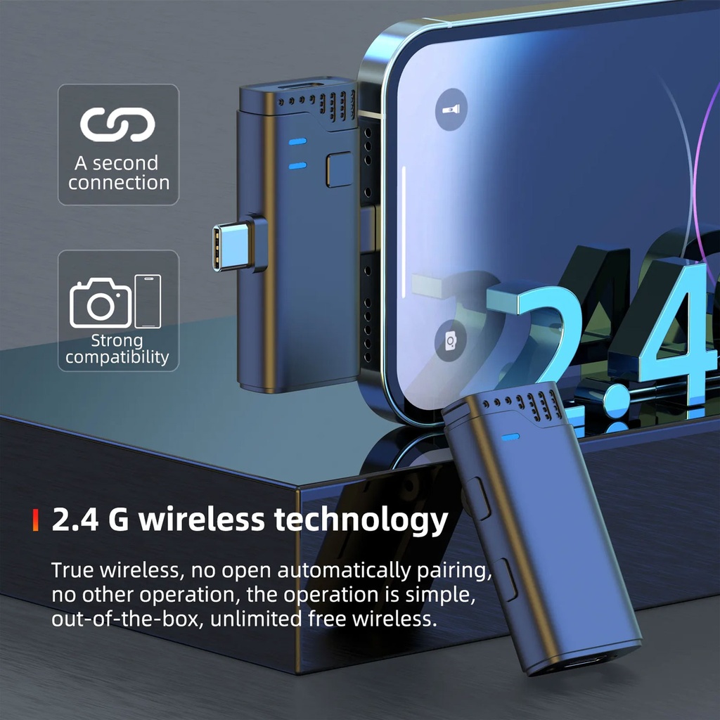 Jmary Mw-16 2.4ghz Wireless Microphone For Mobile And Camera - 4