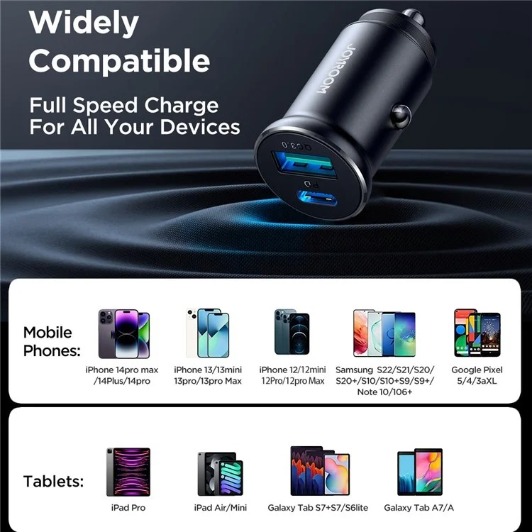 Joyroom Ccn05 Mini 30w Usb + Type-c Fast Charging (pd+qc3.0) Car Charger - 3