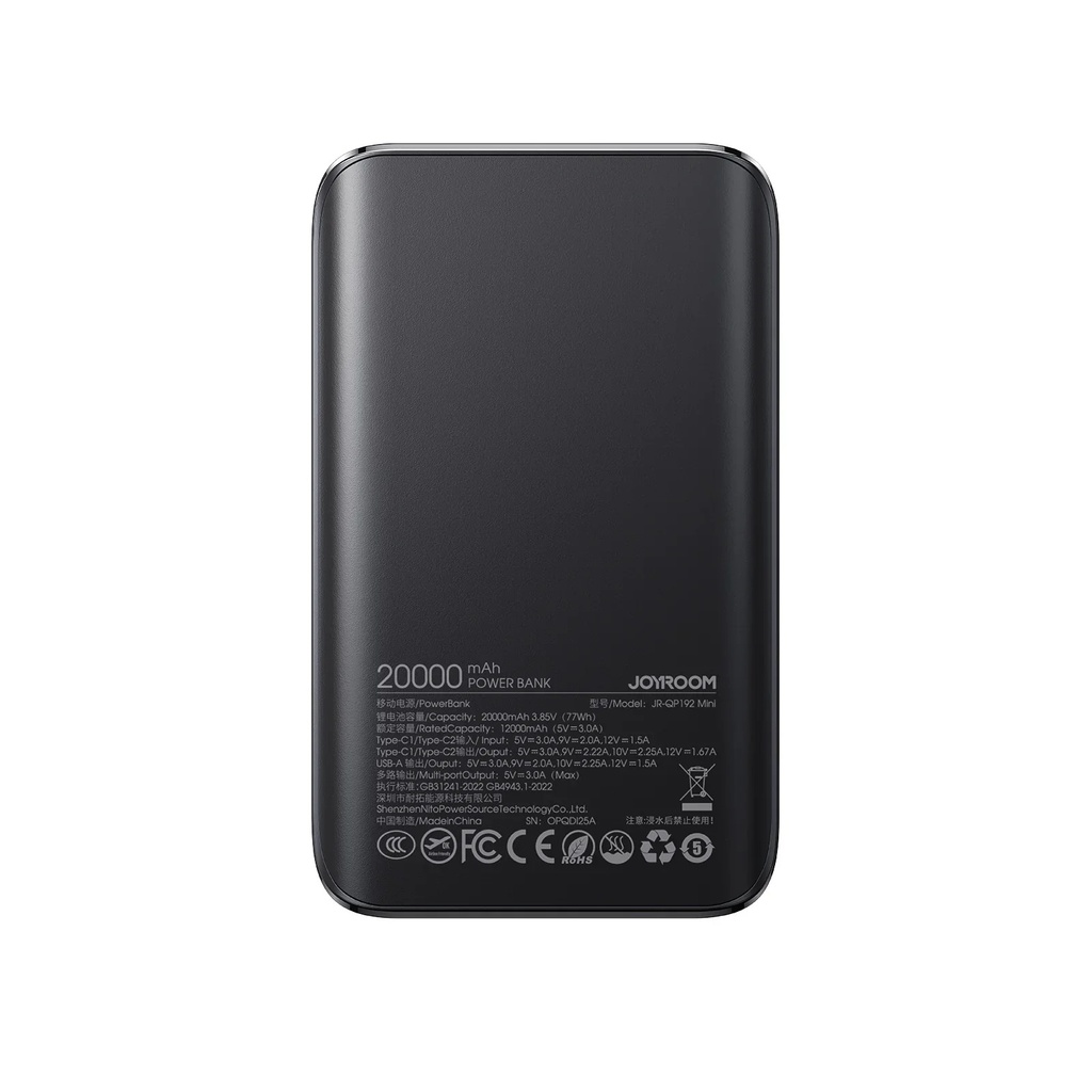 Joyroom Jr-qp192 Mini 20000mah 22.5w Fast Charging Power Bank - 3
