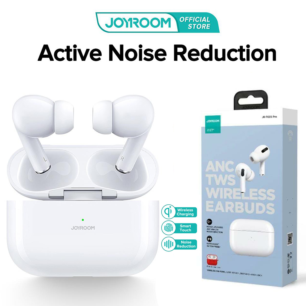 Joyroom Jr-t03s Pro Anc Noise Cancellation With Pop Up Windows Wireless Earbuds Original White - 4