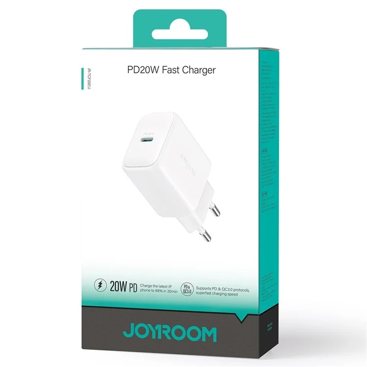Joyroom Jr-tcf20 Eu Plug Pd 20w Type-c Fast Charger White - 4