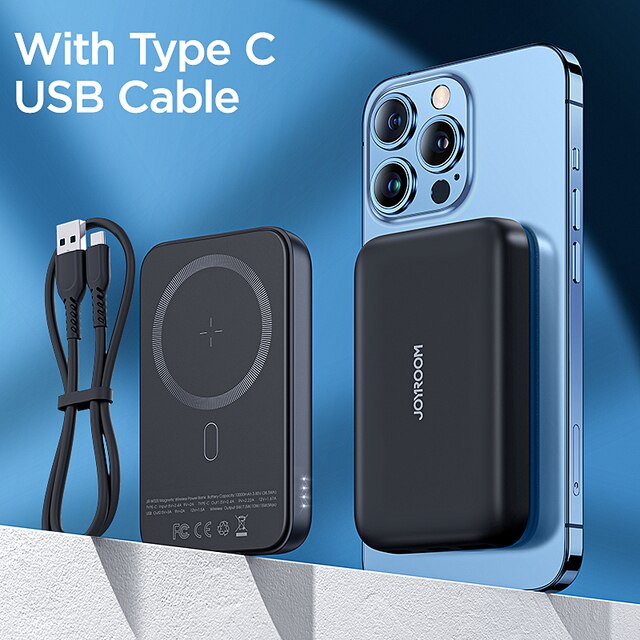 Joyroom Jr-w020 20w Wireless Power Bank 10000mah Black - 2