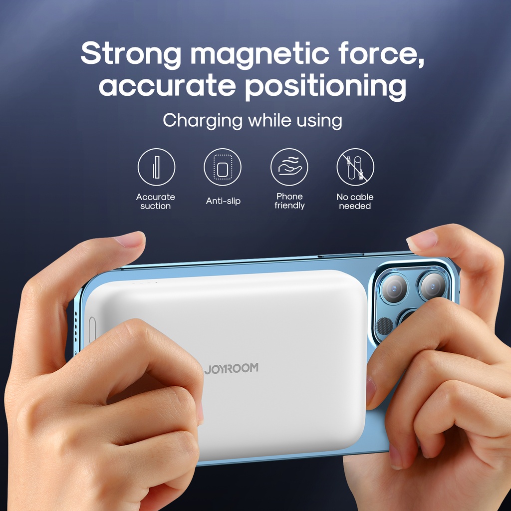 Joyroom Jr-w020 20w Wireless Power Bank 10000mah White - 3