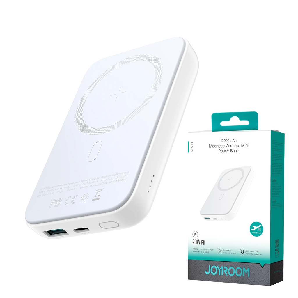 Joyroom Jr-w020 20w Wireless Power Bank 10000mah White - 4
