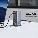 Joyroom Tcm02 65w 6 Port Eu Plug Usb Desktop Charger Gan Fast Charging Station Hub - 3