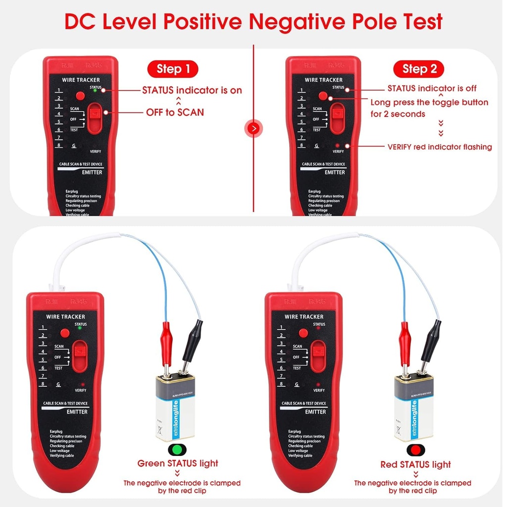 868 Network Lan Phone Tester Wire Tracker Usb Coaxial Cable Tester - 4
