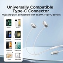 Joyroom-ec06 Type-c Series In-ear Metal Wired Earbuds Black - 2