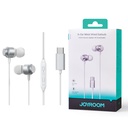 Joyroom-ec06 Type-c Series In-ear Metal Wired Earbuds Black - 4
