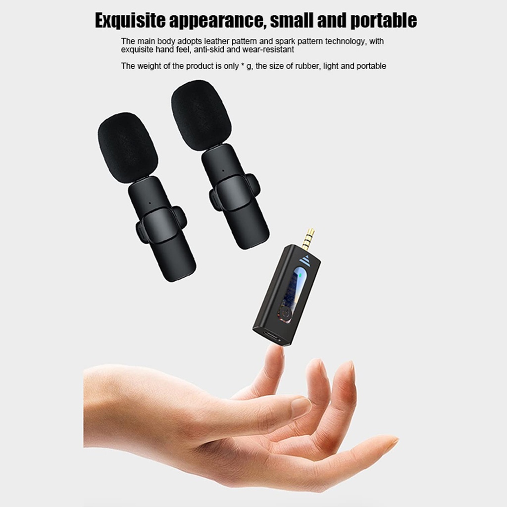 K35 High Quality Wireless Dual Microphone For Mobile Phone And Camera - 3