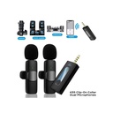 K35 High Quality Wireless Dual Microphone For Mobile Phone And Camera - 4