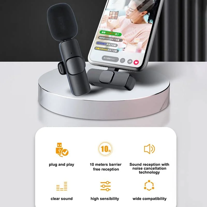 K9 Collar Wireless Microphone Iphoneandroid & Type C Supported Wireless Microphone - 3