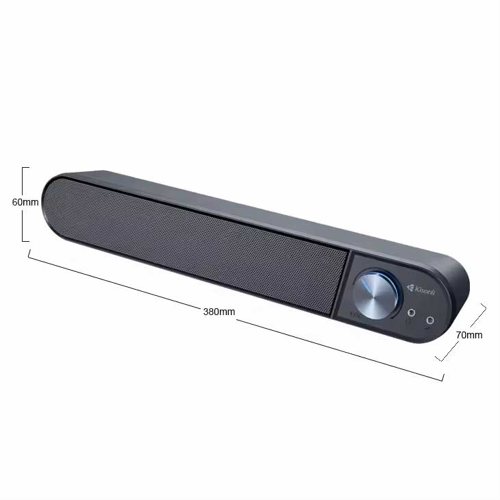 Kisonli I-580 Plus Home Theater Usb Soundbar Speaker System With Headset And Microphone Jack - 3
