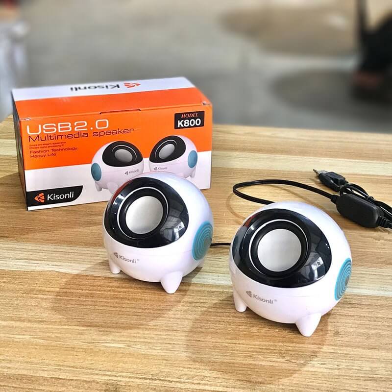 Kisonli K800 Small Mini Speakers For Pc - 4